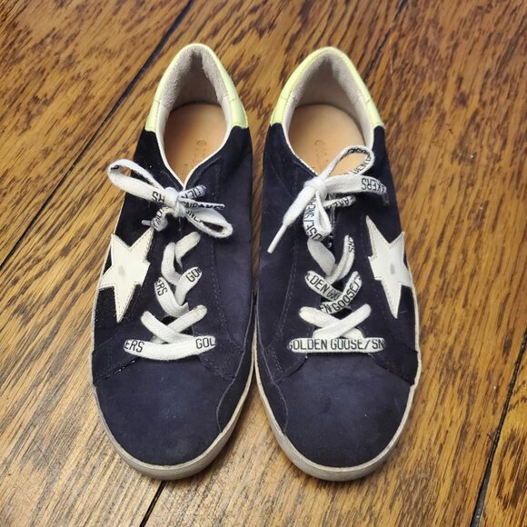 Authentic Women's Golden Goose Sneaker, Size 34 (US W 4) Black leather, Great Co - Picture 5 of 10